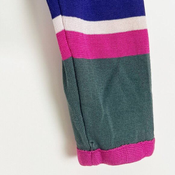 Vintage Missoni Knit Sweater Cropped Distressed Long Sleeve Blouse Top Shirt - Picture 7 of 8